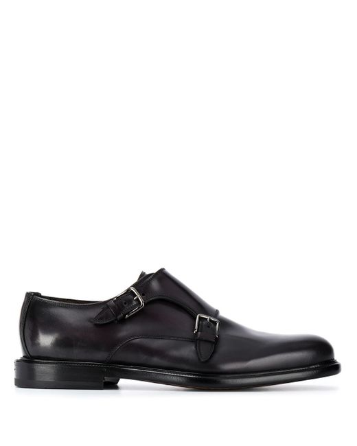Salvatore Ferragamo double-buckle monk shoes