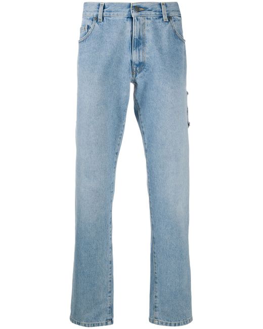 Moschino overall effect straight-leg jeans