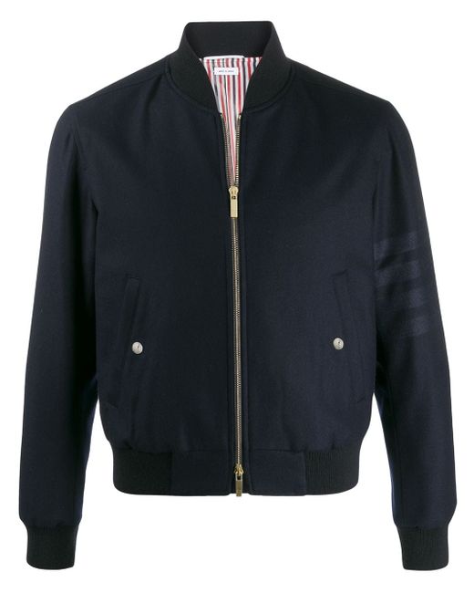 Thom Browne 4-Bar zipped bomber jacket