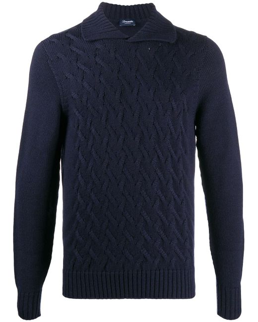 Drumohr cable-knit wool jumper