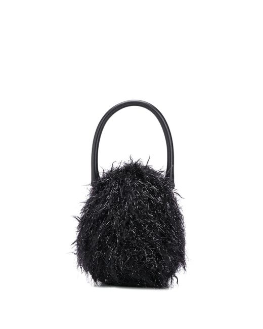 Simone Rocha faux-fur detailed handbag