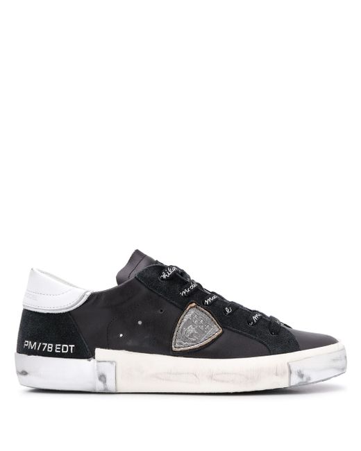 Philippe Model logo patch sneakers