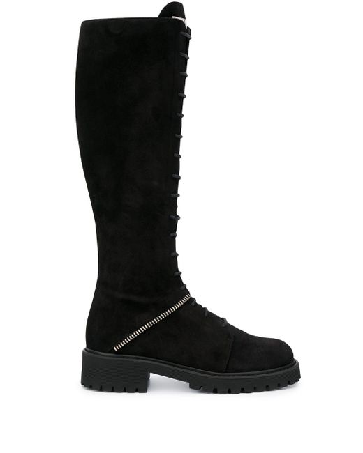 Giuseppe Zanotti Design lace-up knee length boots