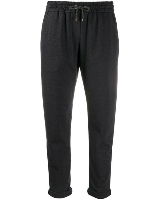 Brunello Cucinelli cropped drawstring trousers