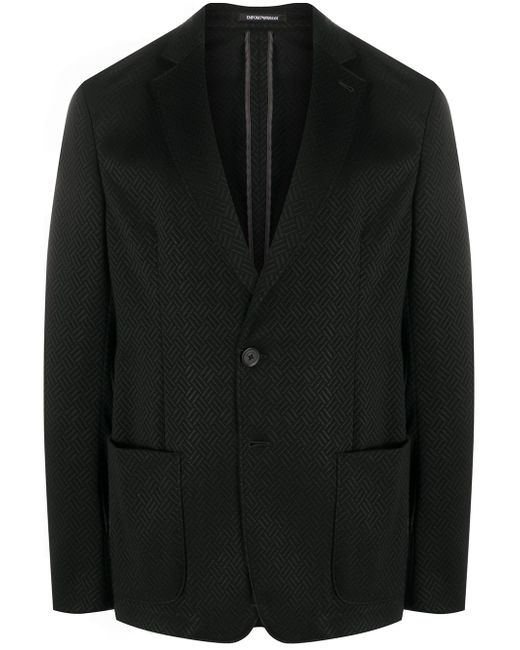 Emporio Armani patterned tailored blazer