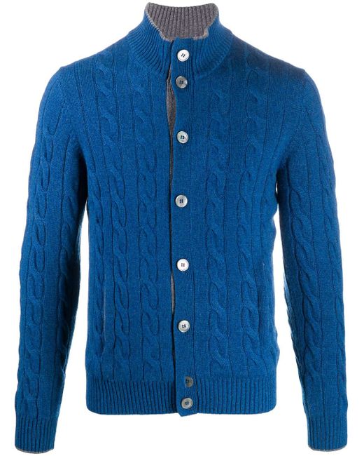 Barba cable knit cardigan