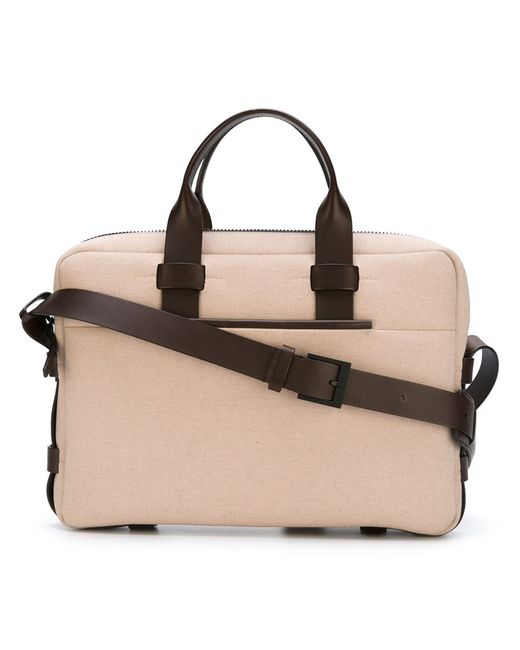 Troubadour Fabric Leather Briefcase