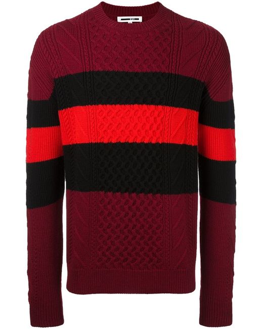 McQ Alexander McQueen colour block jumper