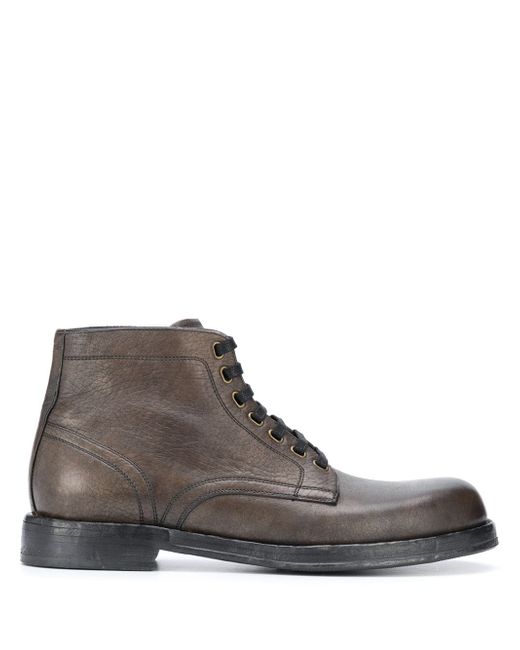 Dolce & Gabbana lace-up leather boots