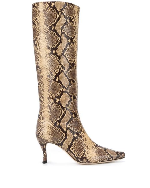 by FAR snakeskin print boots