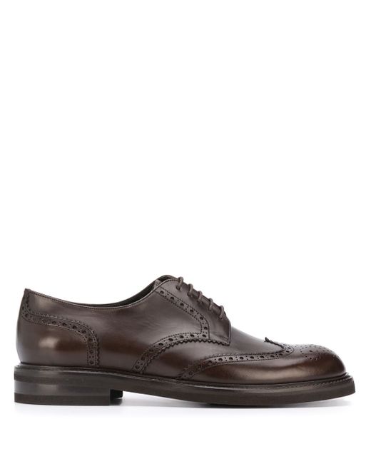 Canali leather lace-up brogues