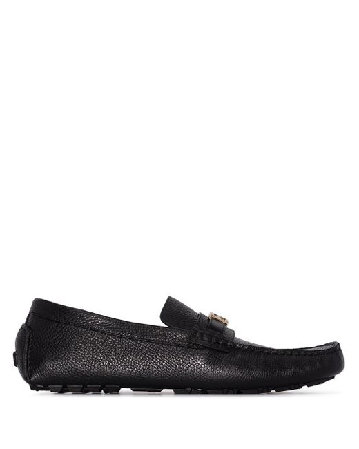 Fendi Baguette leather loafers