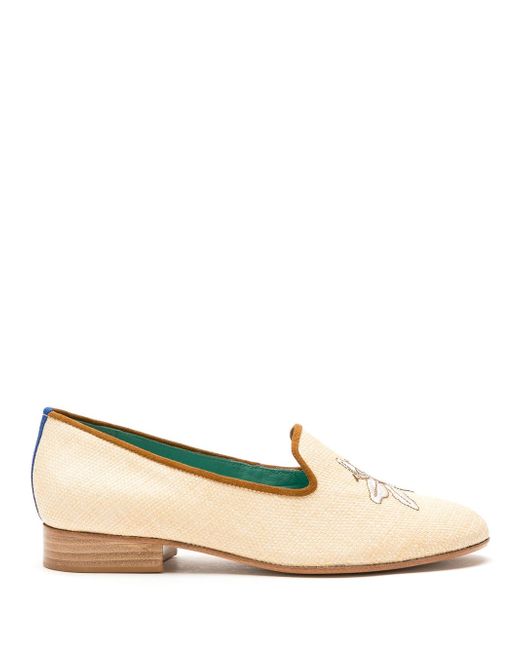 Blue Bird Shoes straw Fiori loafers