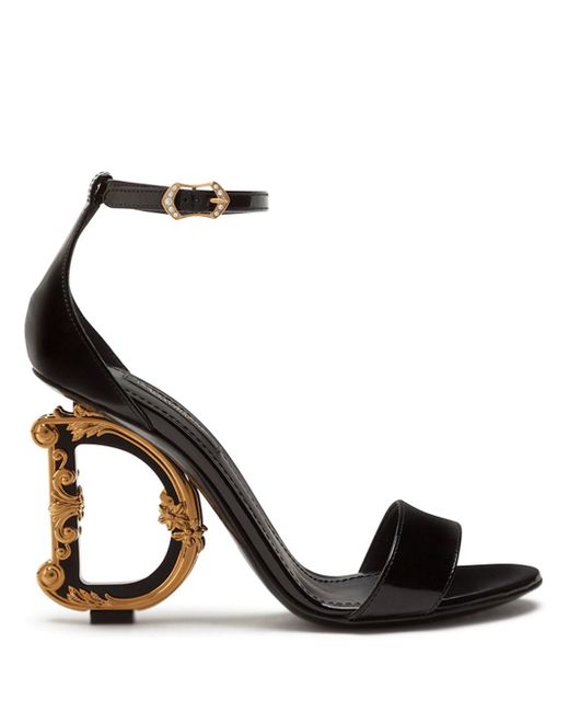 Dolce & Gabbana Baroque calfskin sandals