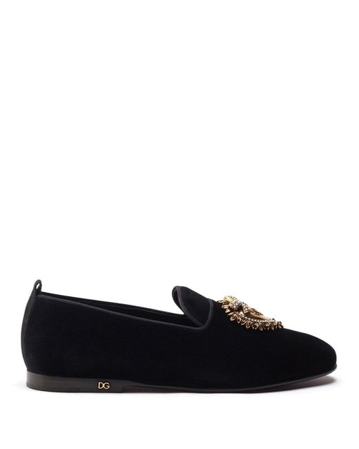 Dolce & Gabbana Velvet Devotion slippers