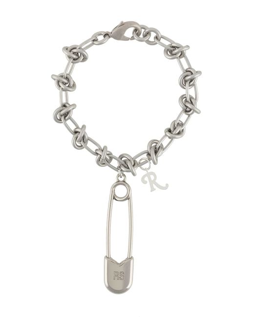 Raf Simons safety-pin knot chain bracelet