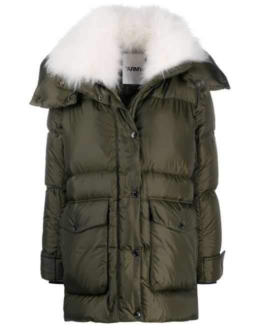 Yves Salomon Army quilted puffer coat