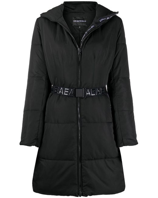 Emporio Armani padded belted coat