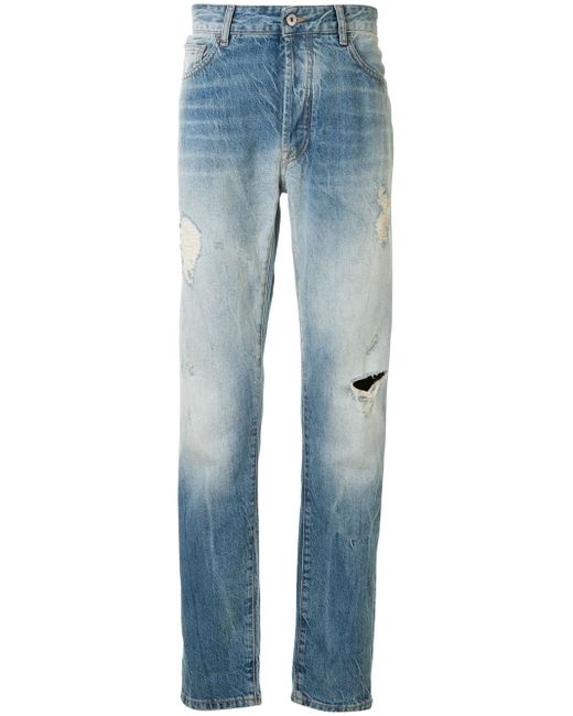 Marcelo Burlon County Of Milan ripped regular-fit denim jeans