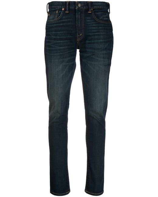 Ralph Lauren stonewashed mid-rise skinny jeans