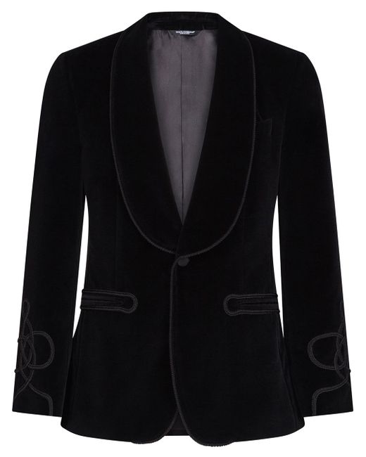 Dolce & Gabbana single-breasted tailored tuxedo blazer