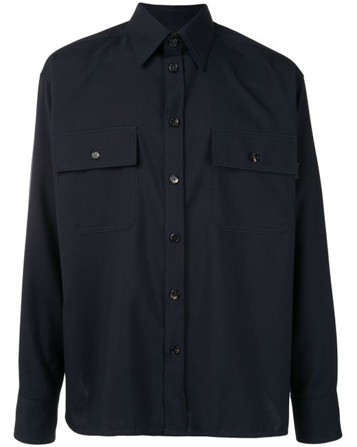 Marni double pocket woven shirt