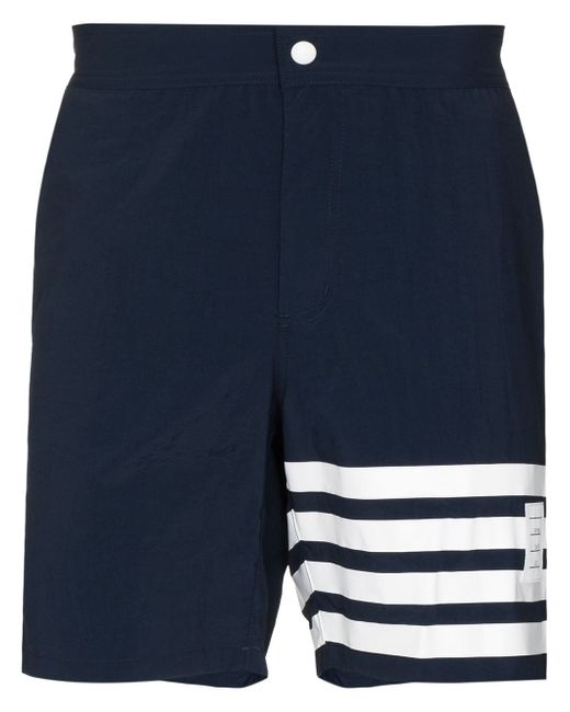 Thom Browne 4-Bar stripe swim shorts
