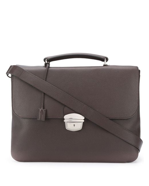Orciani push-lock briefcase