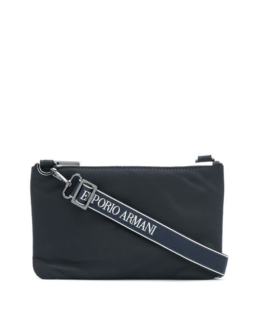 Emporio Armani logo-strap shoulder bag