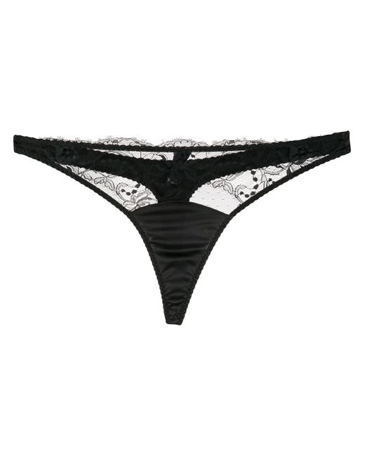 Fleur Of England sheer lace thong