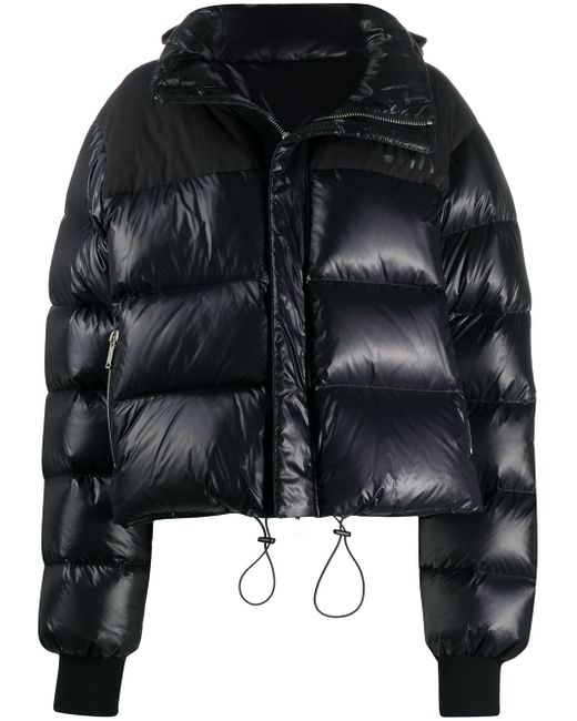 Unravel Project contrast-panel logo puffer jacket