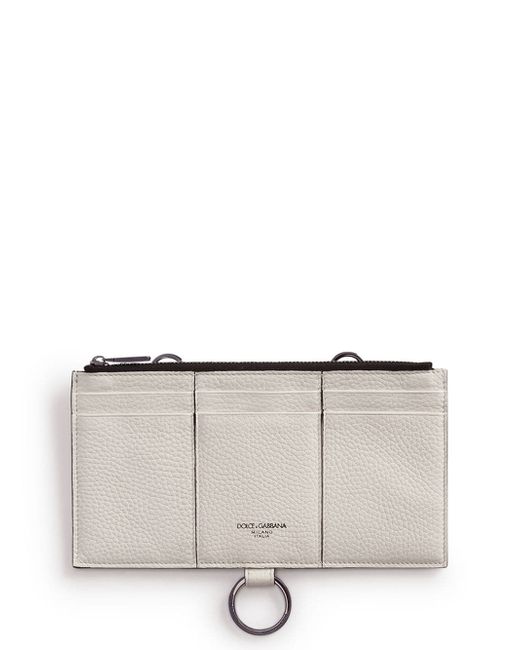 Dolce & Gabbana Large card holder with cross-body strap in mini