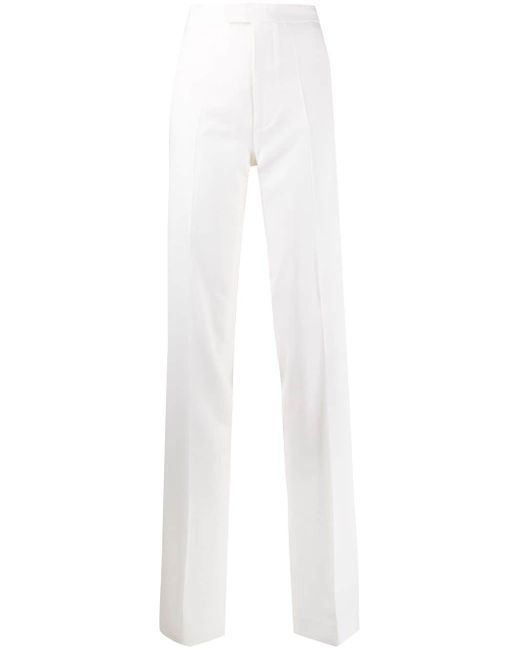 Attico high-waisted side stripe trousers
