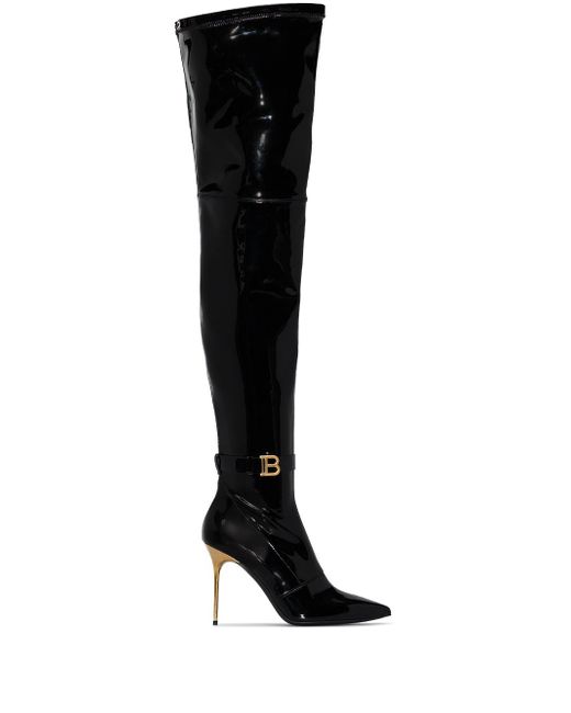 Balmain XX thigh-high boots