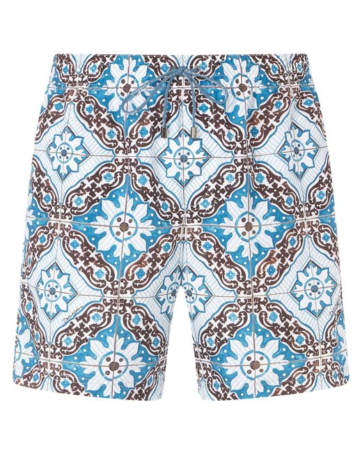 Dolce & Gabbana Majolica print swim shorts