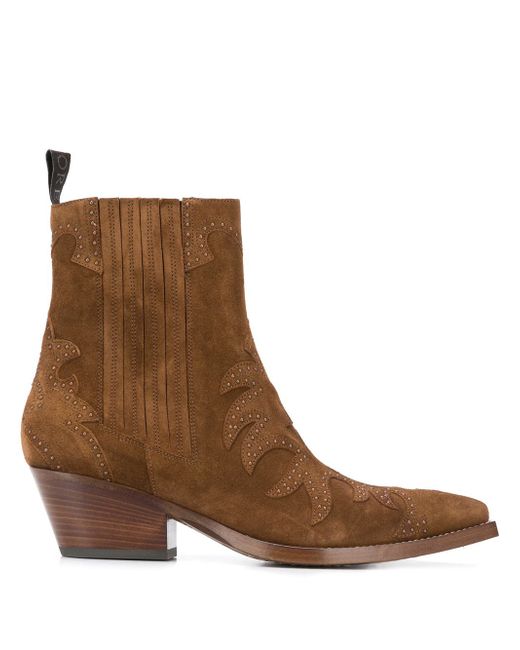 Sartore pointed suede ankle boots
