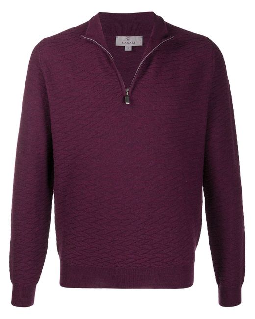Canali long-sleeve knitted sweatshirt