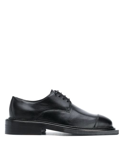 Martine Rose square toe embossed Derby shoes