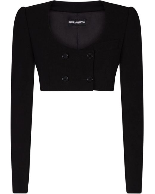Dolce & Gabbana cropped double-breasted jacket