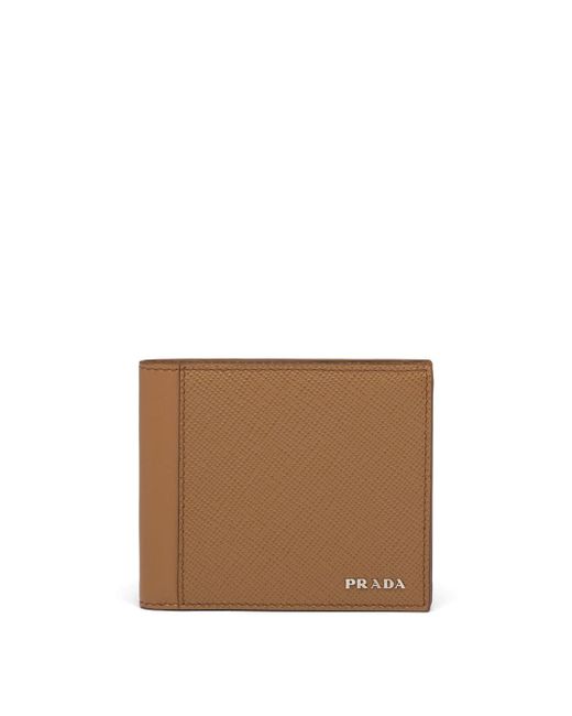 Prada logo lettering bi-fold wallet
