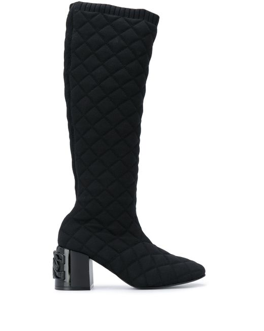 Casadei C-Chain quilted boots