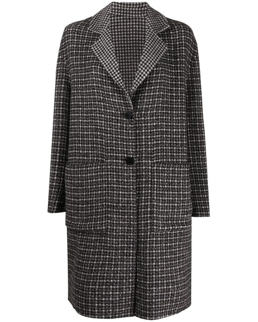 Twin-Set check single-breasted coat