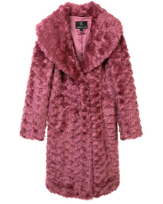 Unreal Fur tufted faux fur coat