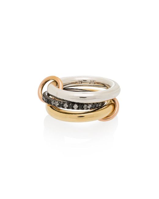 Spinelli Kilcollin 18K yellow Libra diamond ring