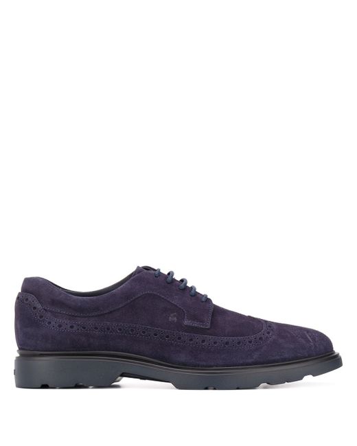 Hogan lace-up suede brogues