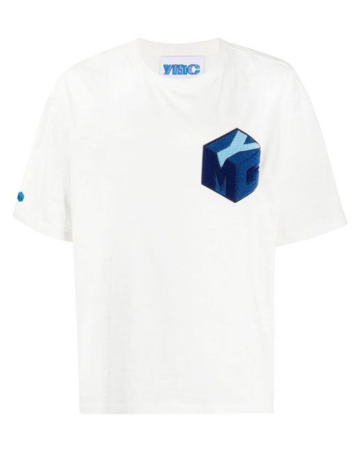 Ymc short sleeve logo patch T-shirt