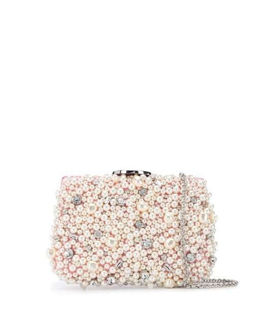 Giambattista Valli pearl embellished clutch bag