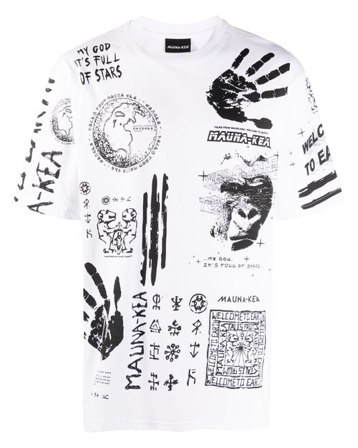 Mauna Kea symbol print short sleeve T-shirt
