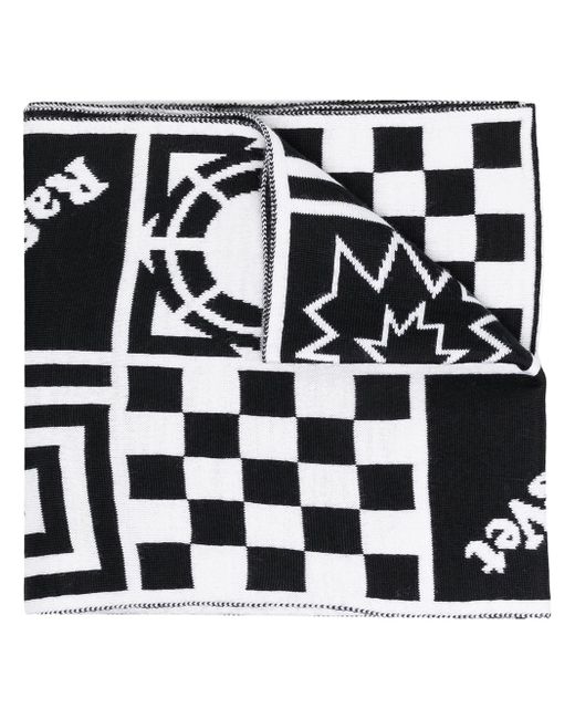Paccbet symbols merino knit scarf