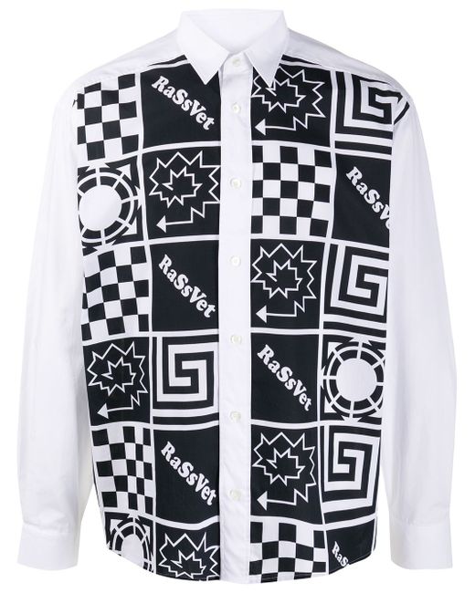 Paccbet geometric-print shirt